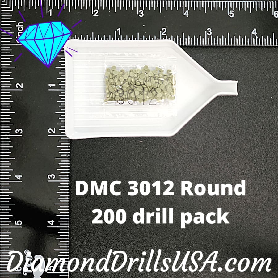 DMC 3012 ROUND 5D Diamond Painting Drills DMC 3012 Medium 