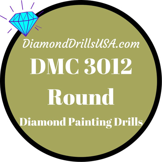 DMC 3012 ROUND 5D Diamond Painting Drills DMC 3012 Medium 