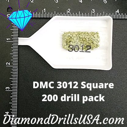 DMC 3012 SQUARE 5D Diamond Painting Drills DMC 3012 Medium 