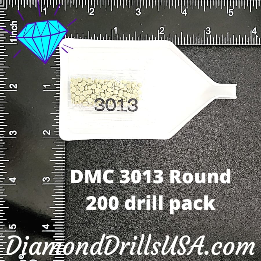 DMC 3013 ROUND 5D Diamond Painting Drills Beads DMC 3013 