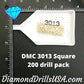 DMC 3013 SQUARE 5D Diamond Painting Drills Beads DMC 3013 