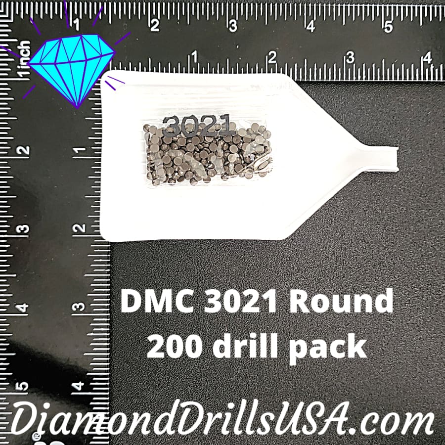 DMC 3021 ROUND 5D Diamond Painting Drills Beads DMC 3021 
