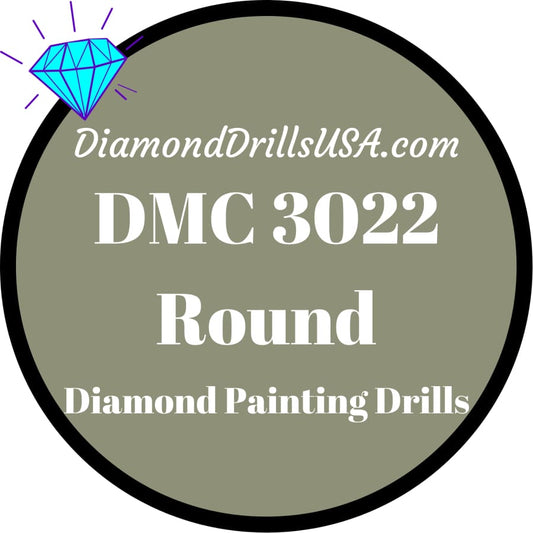 DMC 3022 ROUND 5D Diamond Painting Drills DMC 3022 Medium 