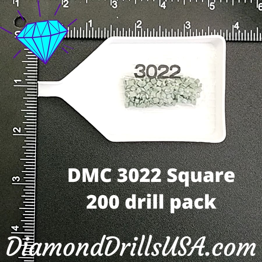 DMC 3022 SQUARE 5D Diamond Painting Drills Beads DMC 3022 
