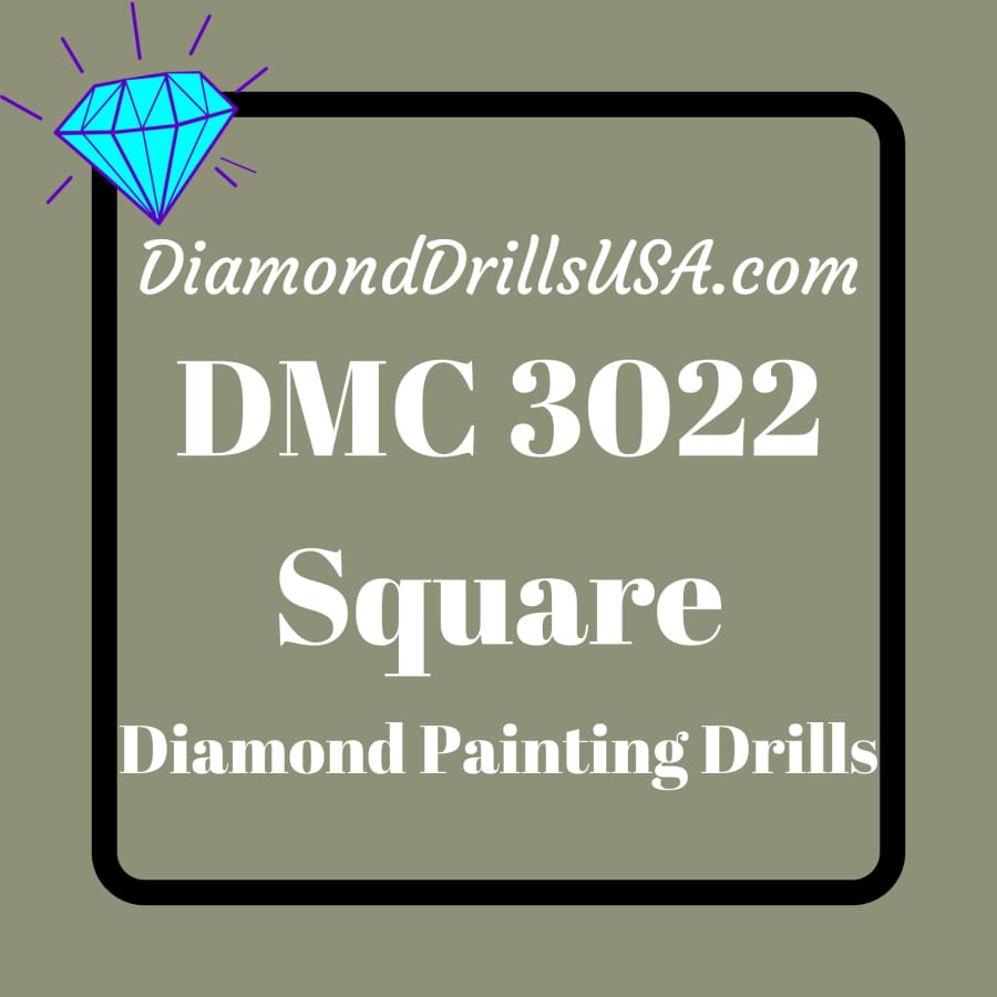 DMC 3022 SQUARE 5D Diamond Painting Drills Beads DMC 3022 