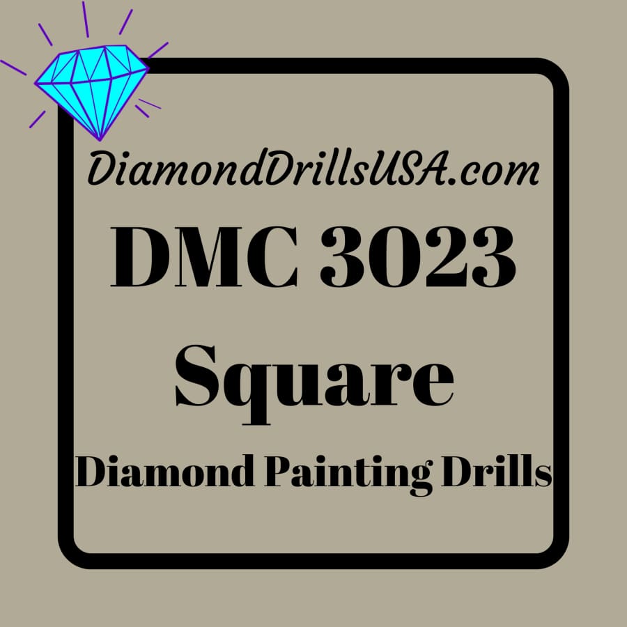 DMC 3023 SQUARE 5D Diamond Painting Drills Beads DMC 3023 