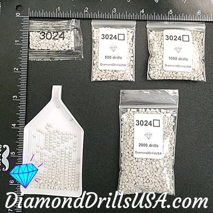 DMC 3024 SQUARE 5D Diamond Painting Drills Beads DMC 3024 