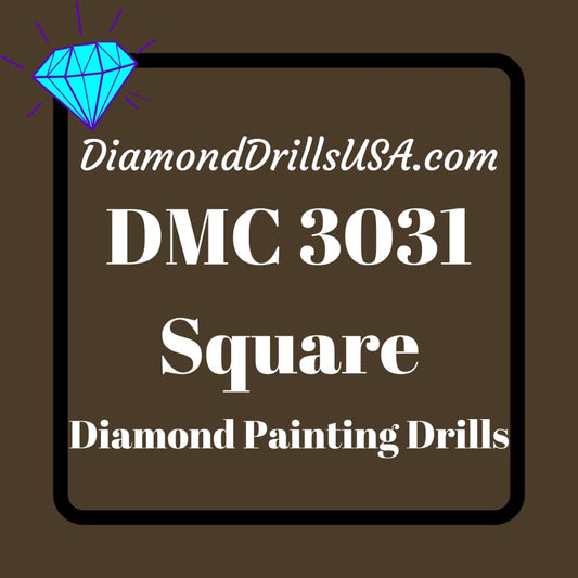 DMC 3031 SQUARE 5D Diamond Painting Drills Beads DMC 3031 