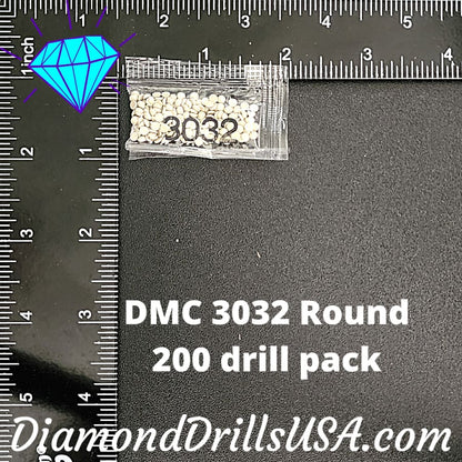DMC 3032 ROUND 5D Diamond Painting Drills Beads DMC 3032 