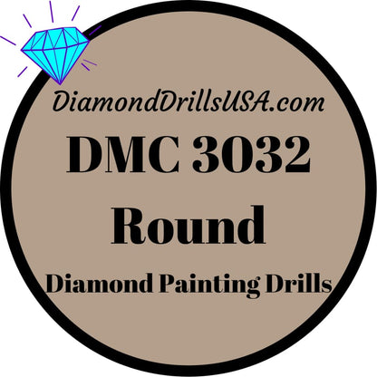DMC 3032 ROUND 5D Diamond Painting Drills Beads DMC 3032 