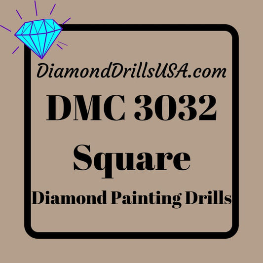 DMC 3032 SQUARE 5D Diamond Painting Drills Beads DMC 3032 