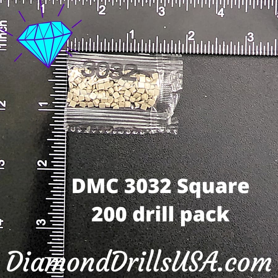 DMC 3032 SQUARE 5D Diamond Painting Drills Beads DMC 3032 