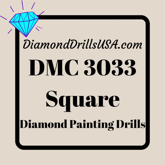 DMC 3033 SQUARE 5D Diamond Painting Drills Beads DMC 3033 