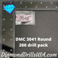 DMC 3041 ROUND 5D Diamond Painting Drills Beads DMC 3041 