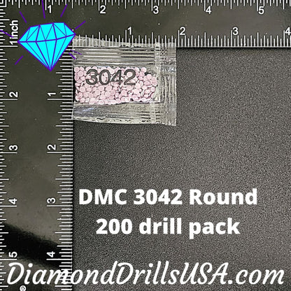 DMC 3042 ROUND 5D Diamond Painting Drills Beads DMC 3042 