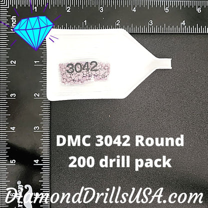 DMC 3042 ROUND 5D Diamond Painting Drills Beads DMC 3042 