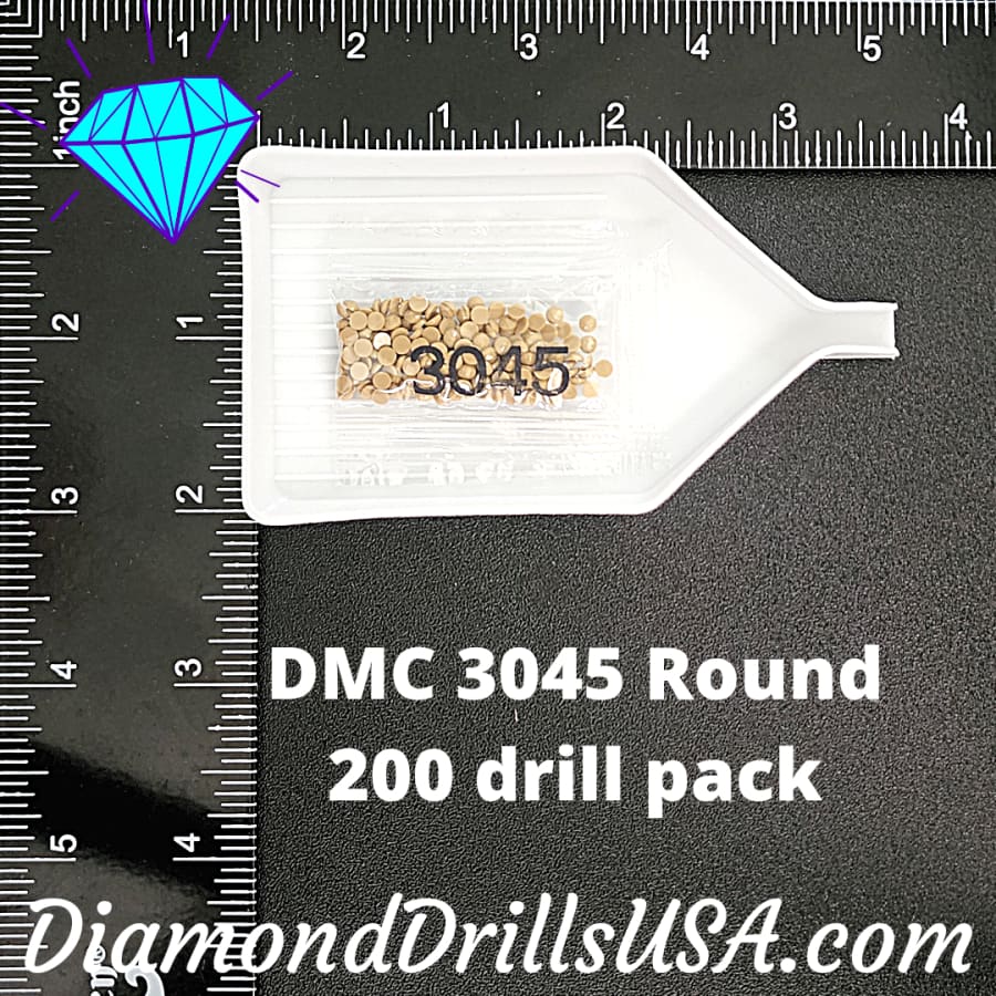 DMC 3045 ROUND 5D Diamond Painting Drills Beads DMC 3045 