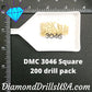 DMC 3046 SQUARE 5D Diamond Painting Drills Beads DMC 3046 