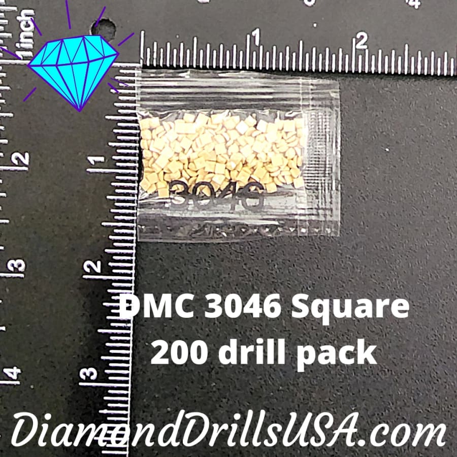 DMC 3046 SQUARE 5D Diamond Painting Drills Beads DMC 3046 