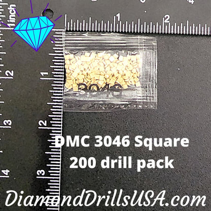 DMC 3046 SQUARE 5D Diamond Painting Drills Beads DMC 3046 