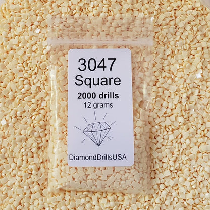 DMC 3047 SQUARE 5D Diamond Painting Drills Beads DMC 3047 