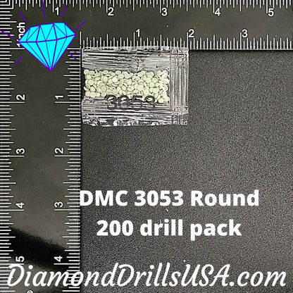 DMC 3053 ROUND 5D Diamond Painting Drills Beads DMC 3053 