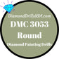 DMC 3053 ROUND 5D Diamond Painting Drills Beads DMC 3053 