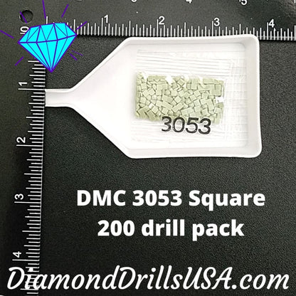 DMC 3053 SQUARE 5D Diamond Painting Drills Beads DMC 3053 