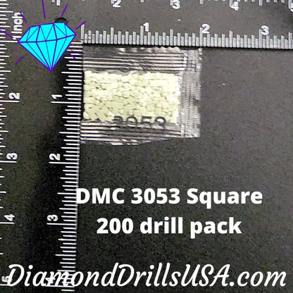 DMC 3053 SQUARE 5D Diamond Painting Drills Beads DMC 3053 