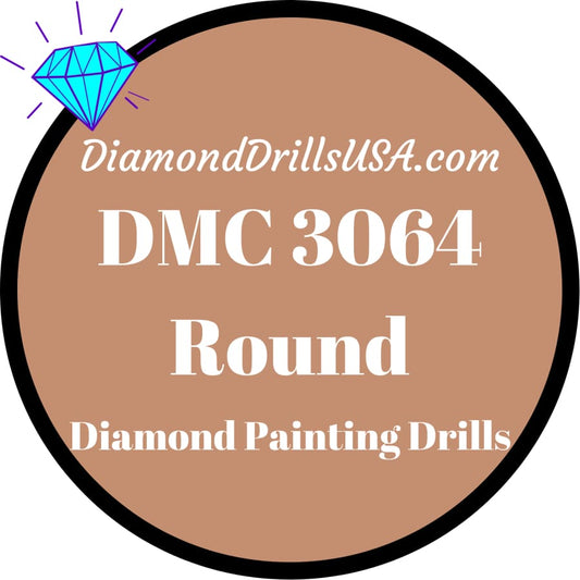 DMC 3064 ROUND 5D Diamond Painting Drills Beads DMC 3064 