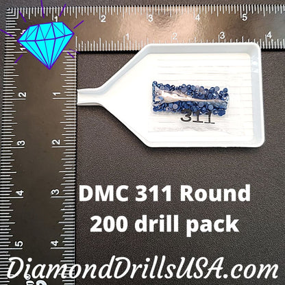 DMC 311 ROUND 5D Diamond Painting Drills Beads DMC 311 