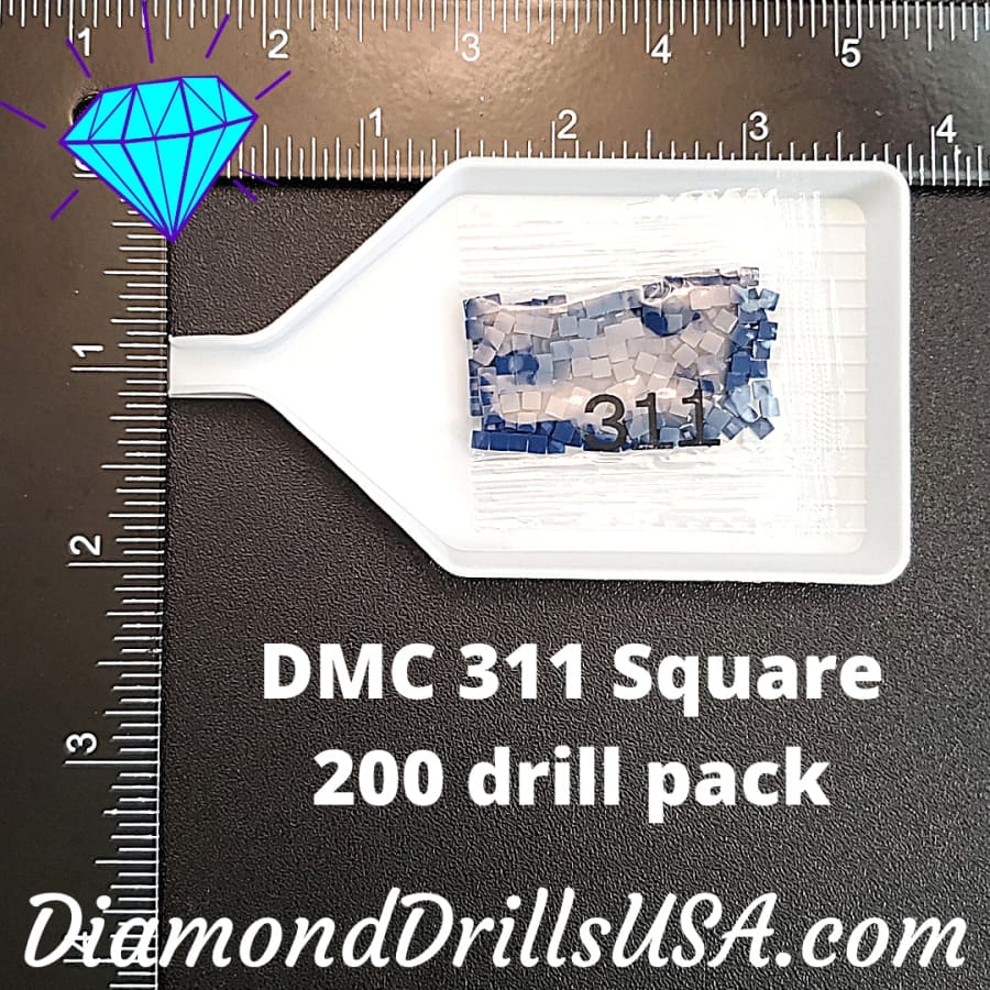 DMC 311 SQUARE 5D Diamond Painting Drills Beads DMC 311 