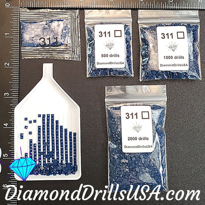 DMC 311 SQUARE 5D Diamond Painting Drills Beads DMC 311 