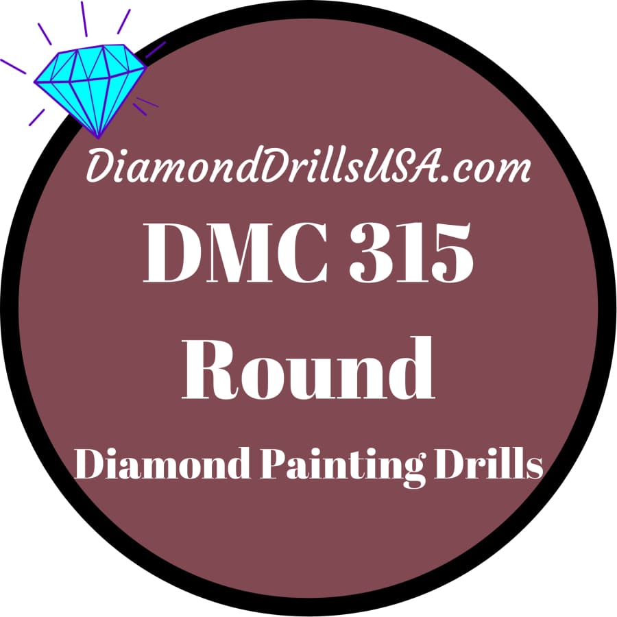 DMC 315 ROUND 5D Diamond Painting Drills Beads DMC 315 