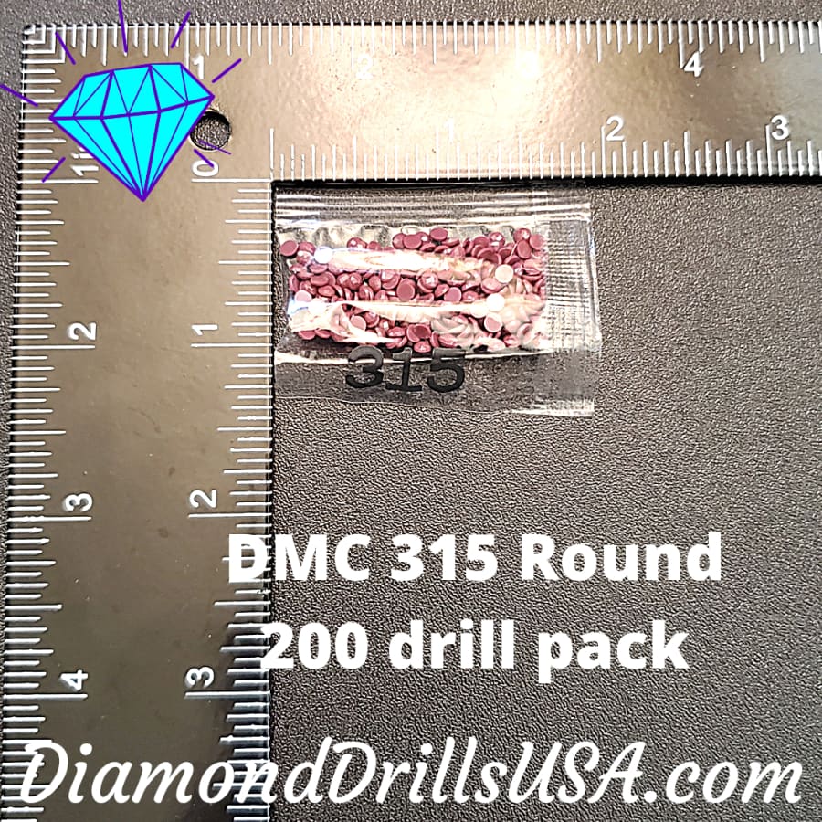 DMC 315 ROUND 5D Diamond Painting Drills Beads DMC 315 