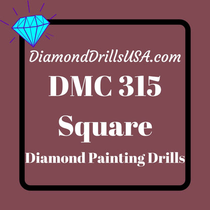 DMC 315 SQUARE 5D Diamond Painting Drills Beads DMC 315 