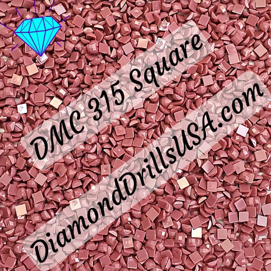 DMC 315 SQUARE 5D Diamond Painting Drills Beads DMC 315 