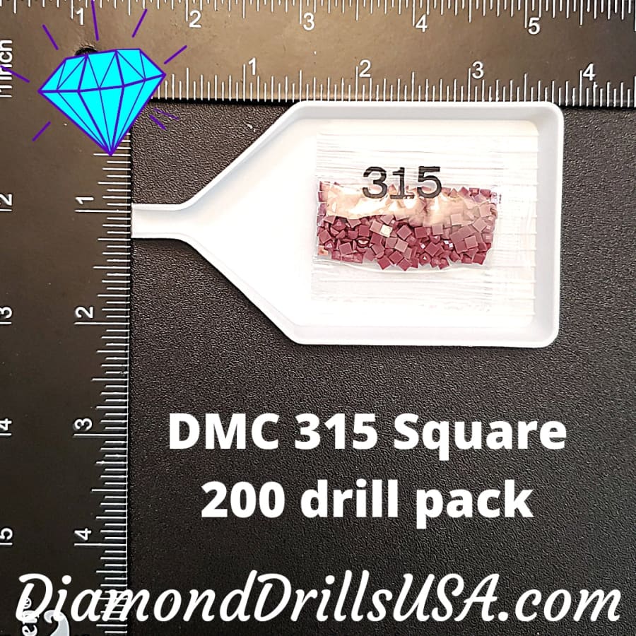 DMC 315 SQUARE 5D Diamond Painting Drills Beads DMC 315 