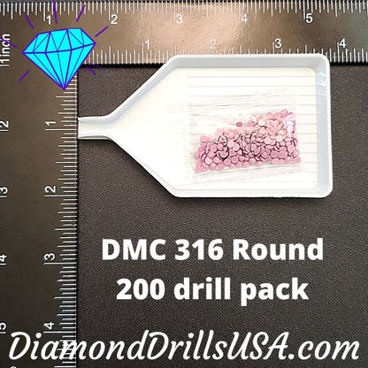 DMC 316 ROUND 5D Diamond Painting Drills Beads 316 Medium 