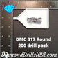 DMC 317 ROUND 5D Diamond Painting Drills DMC 317 Pewter Gray