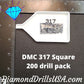 DMC 317 SQUARE 5D Diamond Painting Drills Beads DMC 317 