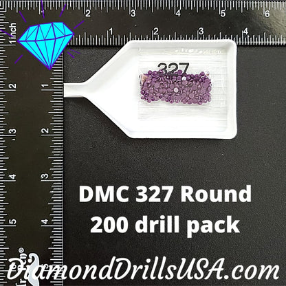 DMC 327 ROUND 5D Diamond Painting Drills Beads DMC 327 Dark 