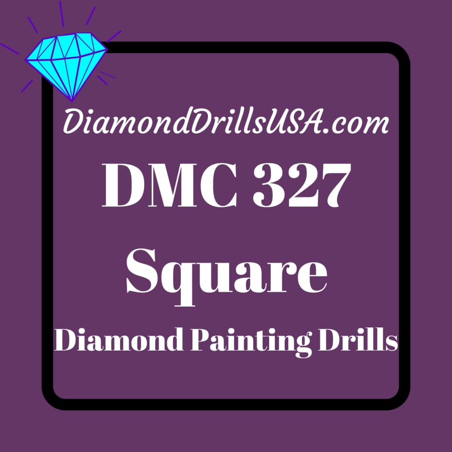 DMC 327 SQUARE 5D Diamond Painting Drills Beads DMC 327 Dark