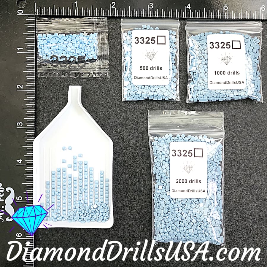DMC 3325 SQUARE 5D Diamond Painting Drills Beads DMC 3325 