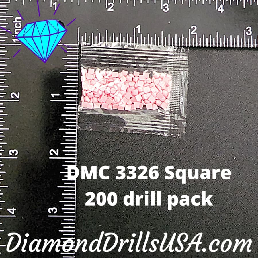 DMC 3326 SQUARE 5D Diamond Painting Drills Beads DMC 3326 