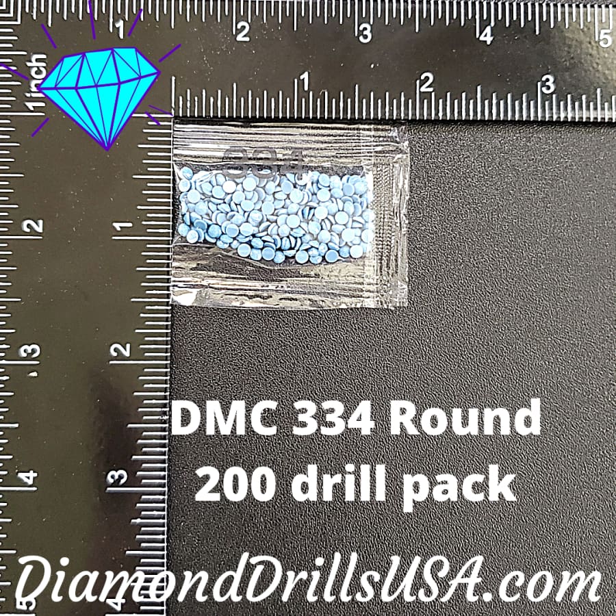 DMC 334 ROUND 5D Diamond Painting Drills Beads DMC 334 