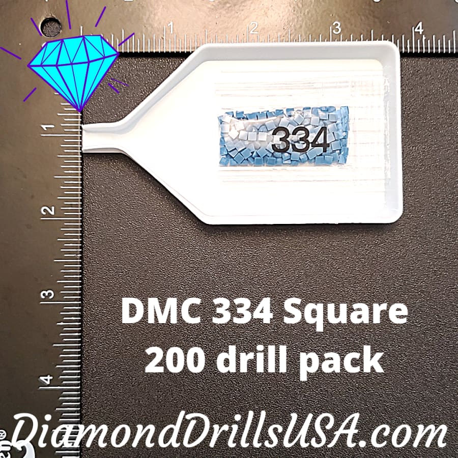 DMC 334 SQUARE 5D Diamond Painting Drills Beads DMC 334 