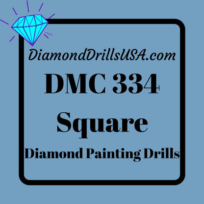 DMC 334 SQUARE 5D Diamond Painting Drills Beads DMC 334 