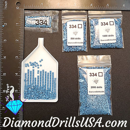 DMC 334 SQUARE 5D Diamond Painting Drills Beads DMC 334 