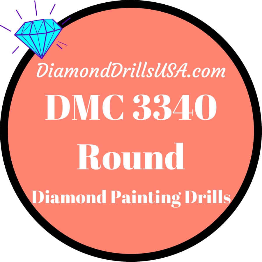DMC 3340 ROUND 5D Diamond Painting Drills Beads DMC 3340 